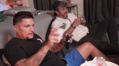 Husband Gaming While I Ride His Best Friend In Our Bed