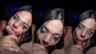Pennywise Best Blowjob Destroyed Gushing Deepthroat Halloween Cosplay