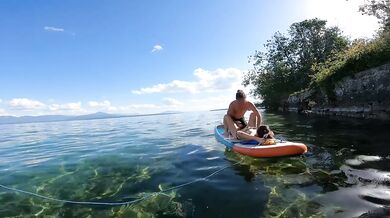 Real Amateur Couple Public Sex Paddle Ends With Massive Cumshot