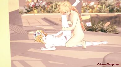 Lumin And Aether Destroyed By Meru Succubus Gushing Orgasm Choked