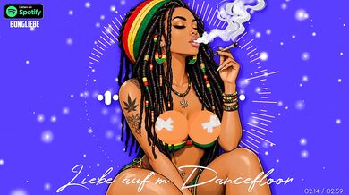 Orgasm study destroyed gushing choked love on the dancefloor German reggae cartoon