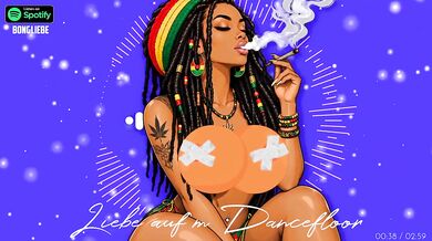 Orgasm study destroyed gushing choked love on the dancefloor German reggae cartoon