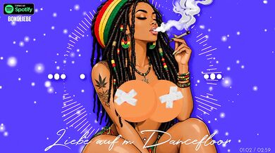 Orgasm study destroyed gushing choked love on the dancefloor German reggae cartoon