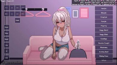 Tanned Gyaru Hentai Pixel Game Destroyed Choked Escenas Completas HD Porn Cartoon Gaming