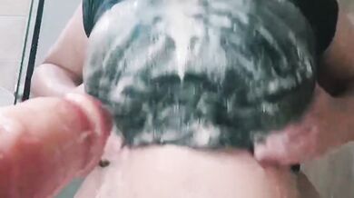 Big Tits Shower With Clothes Destroyed By Dildo Sucking Dick Amateur