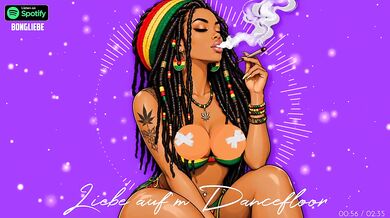 Deutsch Female Dancefloor Romance Destroyed Gushing German Reggae Music HD Cartoon
