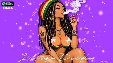 Deutsch Female Dancefloor Romance Destroyed Gushing German Reggae Music HD Cartoon