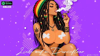 Deutsch Female Dancefloor Romance Destroyed Gushing German Reggae Music HD Cartoon