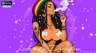 You waited for me on the German dancefloor with solo female smoking