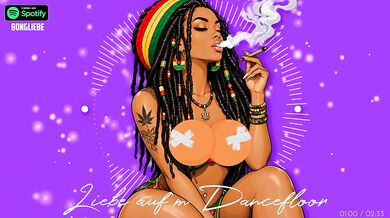 You waited for me on the German dancefloor with solo female smoking