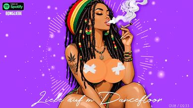You waited for me on the German dancefloor with solo female smoking