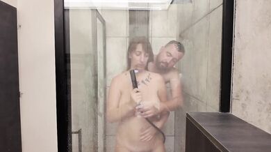 Pregnant Hungarian Couple Destroyed Shower Sex With Gushing Big Natural Boobs