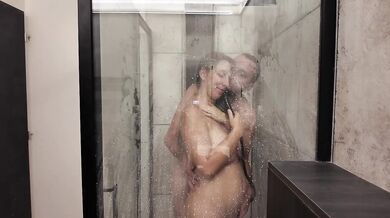 Pregnant Hungarian Couple Destroyed Shower Sex With Gushing Big Natural Boobs