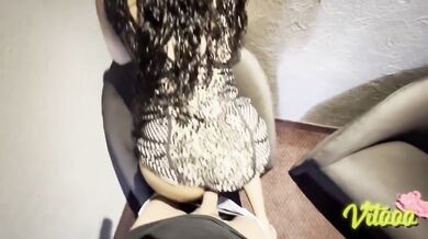 Beautiful Latina destroys panties in romantic sex scene