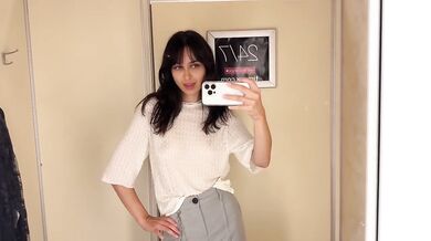 Sheer See Through Shirt Try On Destroyed Her Puffy Nipples in Public Fitting Room