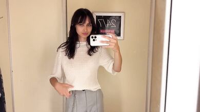 Sheer See Through Shirt Try On Destroyed Her Puffy Nipples in Public Fitting Room