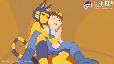 Ankha Animacion Destroyed by Villager Cartoon Hentai Gushing Choked Uncensored