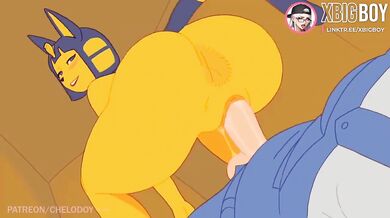 Ankha Animacion Destroyed by Villager Cartoon Hentai Gushing Choked Uncensored