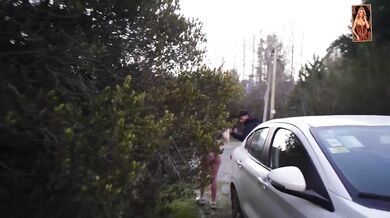 Blonde Slut Stranded On Mountain Trail Gushing Sloppy Deepthroat With Huge Monster Cock