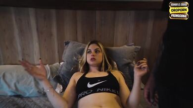 Blonde Slut Stranded On Mountain Trail Gushing Sloppy Deepthroat With Huge Monster Cock