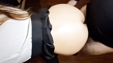 Korean Step sister fucks me doggy style choked creampie inside culo perfecto