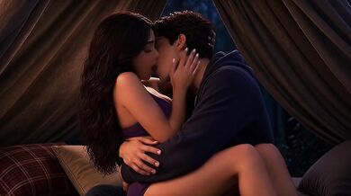 I Destroyed My Hot Stepsister In A Tent With Best Blowjob Ever Teenage Sex Step Fantasy