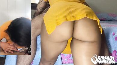 Brazilian Brunette Babe Destroyed By Big Dick Cumshot POV Close Up