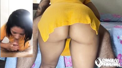 Brazilian Brunette Babe Destroyed By Big Dick Cumshot POV Close Up