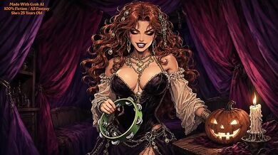 Halloween Seduction By Fate: Horny Gypsy Queen Dancer Dancing Naked Big Ass Big Tits Solo Female Amateur