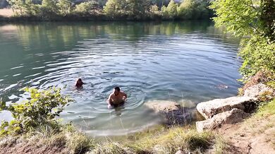 Creampie Cleanup Wild Camping Real Couple Natural Big Tits Blowjob Deepthroat