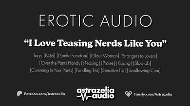 Gentle Femdom Milf Teasing Cute Nerd Audio With Sneaky Blowjob And Big Tits