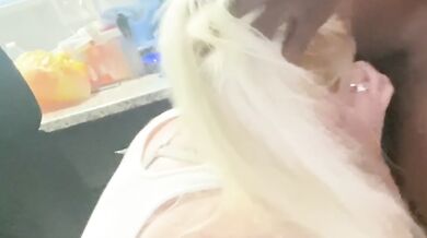 Sapphire Destroyed By Bbc In Kitchen Gushing Choked Real Couple Homemade Exclusive Verified Amateur