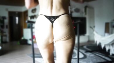 Amateur German POV Walker Destroyed By Tiny Thong Ass Walking Naked Around Muscle Barbie