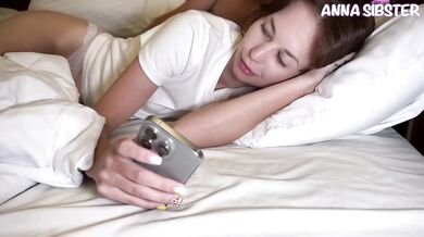 POV Stepsister Role Play Fantasy Hotel Room Massage Dirty Talking Babe