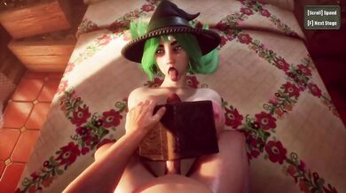 Witch Plays Apprentice As His Big Dick Destroyed Her With Fast Hard Pounding And Creampie
