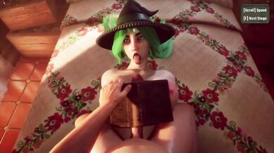 Witch Plays Apprentice As His Big Dick Destroyed Her With Fast Hard Pounding And Creampie
