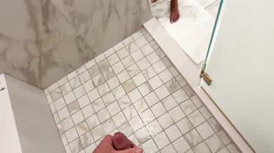 Step Mom Catches You Jerk In Hot Shower Cum On Big Tits Milf