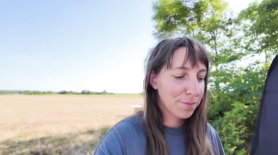 Real Couple Morning Blowjob Destroyed Him Gushing Amateur Creampie Outdoor Doggy