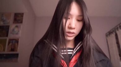 Japanese Schoolgirl ASMR Destroyed Gushing Choked Cosplay