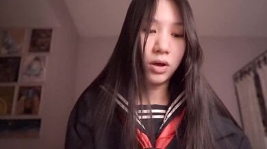 Japanese Schoolgirl ASMR Destroyed Gushing Choked Cosplay