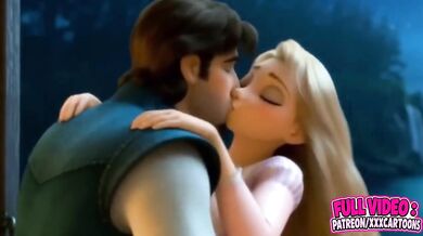 Flynn and Rapunzel Destroyed in Cartoon Animation Disney Porn