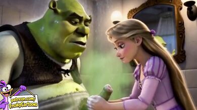 Rapunzel First Time Destroyed By Shrek Cartoon HD Porn