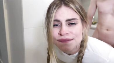 Wanted to Cook Dinner Got a Hard Cock in My Tight Ass Anal Stretching Facial Cumshot