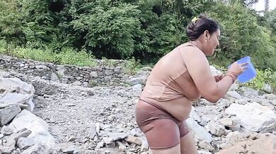 Big Dick Slut Destroyed Camping Tent Creampie Cumshot Forest Sex