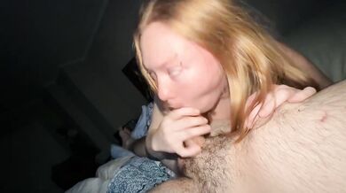 Petite Blonde White Girl Takes Backshots And Chokes On White Cock