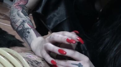 Italian Mistress Torments Cunt With Red Nails And Bdsm Torture