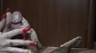 Italian Mistress Torments Cunt With Red Nails And Bdsm Torture