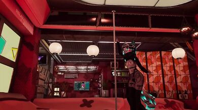 Neko Girl Solo Female Pole Dance Destroyed Gushing Choked Ruby Rose Star VRChat HD Porn Tattooed Women