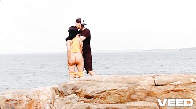 Ebony Milf Exhibitionist Wife Cuckold Voyeur Beach Vacation