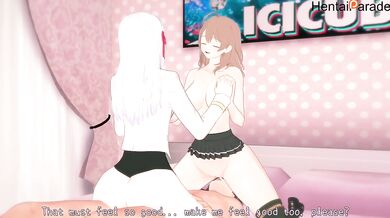 Roshidere Alya and Maria Kujou Threeway Threesome Destroyed Gushing Choked